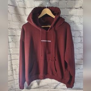 Missguided Burgundy Plus Size 14 Hoodie